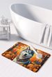 Siberian Husky Fall Memory Foam Kitchen Mat Machine Washable Anti-Fatigue Mat Cushion Comfort Bath Mat Or Kitchen Rug_maomaolike.com