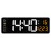 16inch Large Screen Function Display Nordic Digital Simple Living Room LED Wall Clock 6626_maomaolike.com