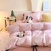 Wholesale INS Fresh Korean Cartoon Princess Style All 4-Piece Bowknot Homestay Apartment Pure Cotton Four-Piece Set_maomaolike.com