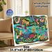 Tropical Rainforest Wildlife Painting Poster, Vibrant Colorful Playful Jungle Animal Scene Poster, Richly Illustrated Decor Piece Suitable For Home_maomaolike.com
