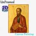 Saint Paul Religious Painting Poster, Vintage Byzantine Style Icon Poster, Serene Traditional Religious Artwork Suitable For Home Prayer Areas, Church_maomaolike.com
