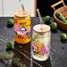 Modern Minimalist Christmas Borosilicate Glass Tumbler With Bamboo Lid & Straw – 16oz Eco-Friendly Leak-Proof Drinkware_maomaolike.com