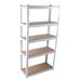 5 Tier Laminated White Metal Shelving Unit Adjustable Garage Storage Utility Rack Heavy Duty Shelves Organization Multipurpose Shelf Warehouse Basement Pantry 29" W X 12" D X 59" H 1Pack_maomaolike.com