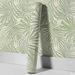 Calm Botanical Peel & Stick Wallpaper – Soft Green Palm Leaves, Removable Waterproof Wall Decor For Modern Living Spaces_maomaolike.com