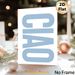 Typography Letter D Painting Poster, Soft Blue Minimalist Typographic Poster, Sleek Modern Letter Art For Stylish Wall Decor, Ideal For Living Room_maomaolike.com