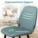 Green Leather Dining Chair With Metal Legs, Shell Shape Upholstered Chair Set Of 2 For Kitchen, Restaurant, Living, Meeting Room_maomaolike.com