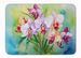 Orchids In Watercolor Memory Foam Kitchen Mat Machine Washable Anti-Fatigue Mat Cushion Comfort Bath Mat Or Kitchen Rug_maomaolike.com