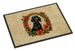 Black And Tan Coonhound Christmas Flowers Doormat Front Door Mat Indoor Outdoor Rugs For Entryway, Non Slip Washable Low Pile, 24H X 36W_maomaolike.com