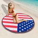 Quick-Dry Microfiber Beach Towel | 150x150cm Ultra Plush Round Towel With Active Print | Yoga Mat & Picnic Blanket Multi-Use (3 Color Options)_maomaolike.com