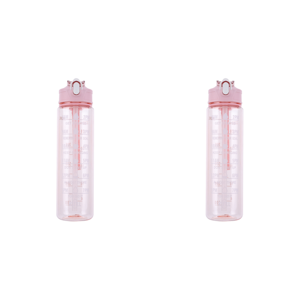 800ml Sports Water With Straw & Handle Portable Cup Large Capacity Motivational Drinking Bottle For Boys Girls_maomaolike.com