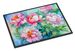 Peonies In Watercolor Doormat Front Door Mat Indoor Outdoor Rugs For Entryway, Non Slip Washable Low Pile, 24H X 36W_maomaolike.com