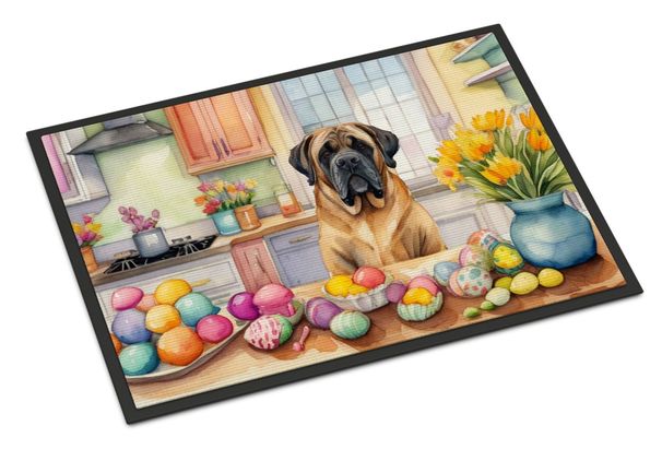 Decorating Easter Mastiff Doormat Front Door Mat Indoor Outdoor Rugs For Entryway, Non Slip Washable Low Pile, 24H X 36W_maomaolike.com