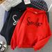 Women's clothing 2023 new autumn letter hooded loose ladies sweatshirt women's tops _maomaolike.com