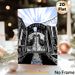 Sisyphos Gate Painting Poster, Monochrome Linocut Style Poster, Stylized Gate With Duck Motifs & Urban Graffiti Details, Striking Art Ideal For Home_maomaolike.com