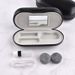 Unisex Wood grain double box contact lens companion box set Frame mirror box Double box dual purpose storage glasses case_maomaolike.com