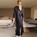 Women's Clothing solid color simple casual style skirt temperament two piece suit_maomaolike.com