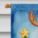 English Foxhound Christmas Reindeer House Flag Large Porch Sleeve Pole Decorative Outside Yard Banner Artwork Wall Hanging, Polyester, House Size, Multicolor_maomaolike.com
