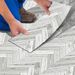 Gray Wood Grain Floor Tiles, Self-adhesive PVC Flooring, Waterproof And Wear-resistant, Easy DIY Peel And Stick Installation_maomaolike.com