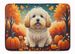 Coton De Tulear Fall Memory Foam Kitchen Mat Machine Washable Anti-Fatigue Mat Cushion Comfort Bath Mat Or Kitchen Rug_maomaolike.com