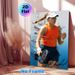 Tennis Player Painting Poster, Dynamic Splatter Art Action Shot Poster, Energetic Sports-inspired Wall Decor, Ideal For Gym, Sports Room And Home_maomaolike.com