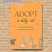 Adopt A Kitty Cat Painting Poster, Cute Cartoon Style Playful Party Kittens With Balloons Poster, Warm Heartwarming Decor Ideal For Pet Adoption_maomaolike.com
