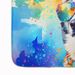 Siberian Husky Hippie Dawg Memory Foam Kitchen Mat Machine Washable Anti-Fatigue Mat Cushion Comfort Bath Mat Or Kitchen Rug_maomaolike.com