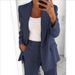 Women's new fashion button slim lapel cardigan temperament blazer suit_maomaolike.com