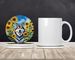 Alaskan Malamute In Sunflowers Large Sandstone Coasters Pack Of 4 Absorbent Round Coasters Decor Gifts For Men Or Women, 4 In, Multicolor_maomaolike.com