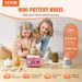 VEVOR Mini Pottery Wheel Electric Ceramic Wheel Machine 0-320RPM Speed Pink_maomaolike.com