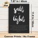 Bible Verse "Salt + Light" Painting Poster, Minimalist Monochrome Typographic Poster, Inspirational Religious Scripture Art, Ideal For Home, Office Or_maomaolike.com