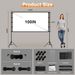 1Pc 120inch Or 100inch Projector Screen With Stand 16 9 4K HD Rear Front Wrinkle Free Portable And Foldable Movie Screen With Carry Bag For Indoor Outdoor Home Theater Backyard Cinema_maomaolike.com