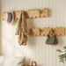 Piano Key Wall-Mounted Clothes Solid Wood No-Drill Coat Space-Saving Wall Hanging Entryway Door Storage Rack_maomaolike.com