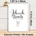 Jehovah Jireh Inspirational Painting Poster, Minimalist Black & White Typography Poster, Uplifting Motivational Quote With Hand-drawn Heart, Ideal For_maomaolike.com