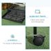 PawHut Large Bird Cage With 1.7 Ft. Width For Wingspan, Bird Aviary Indoor With Multi-Door Design, Fit For A Canary, Finch, Conure, 55", Black_maomaolike.com