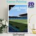 Elland Road Football Stadium Painting Poster, Sleek Flat-graphic Style Poster, Captivating Football Stadium Scene, Sports-themed Wall Decor Suitable_maomaolike.com