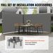 VEVOR Retractable Side Awning, 63''x 236'' Full Aluminum Rust-Proof Patio Sunshine Screen, Outdoor Privacy Divider & Wind Screen, Works For Courtyard, Balcony, Roof Terraces And Pools, Gray_maomaolike.com