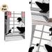 Anime Girl & Cat Painting Poster, Monochrome Japanese Manga Style Poster, Calm Indoor Scene Of Girl Interacting With Cat By Window, Suitable For_maomaolike.com