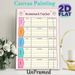Homework Tracker Painting Poster, Pastel-toned Cute Weekly Layout Poster, Functional Tool To Organize Daily Homework Tasks Ideal For Study Space, Home_maomaolike.com