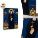Orthodox Saint Themed Painting Poster, Gilded Halo Traditional Religious Icon Poster, Sacred Artwork Featuring Saint Figures & Religious Buildings_maomaolike.com