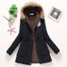 Women's Clothing 2024 Winter New Medium Long Cotton Coat Women's Large Fur Collar Lambskin Coat Plus Velvet Thickening Loose Cotton Clothes Trendy_maomaolike.com