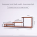 Solid Wood Rosewood Small Curio Kung Fu Tea Set Teapot Teacup Jade Storage Display Rack_maomaolike.com