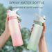 650ml Spray Portable Outdoor Sport For Girls Gym Fitness Drinking Drinkware Hiking Riding Water Bottle_maomaolike.com