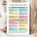 Screen Time Balance Chart Painting Poster, Vibrant Structured Infographic Poster, Offers Clear Guidelines For Balanced Digital & Offline Life_maomaolike.com
