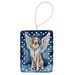 Borzoi My Angel Porcelain Ornament Christmas Tree Hanging Decorations For Home Christmas Holiday, Rectangle, Gift, Multicolor_maomaolike.com