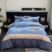 2026 Spring New All-Cotton Four-Piece Set Brushed Skin-Friendly Printed Pure Cotton Duvet Cover For Single And Double Beds_maomaolike.com