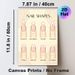 Nail Shapes Painting Poster, Gentle-toned Illustrated Nail Style Guide Poster, Informative Nail Shape Reference Ideal For Beauty Salon, Makeup Studio_maomaolike.com