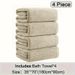 4-piece Set Of Oversized Bath Towels, 35 Inch X 70 Inch Oversized Microfiber Absorbent XL Bath Towels, Ultra Soft Bathroom Towel Set, Quick Drying Plus Large Shower Towels Suitable For Family Hotels_maomaolike.com