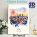 Cali Colombia Cityscape Painting Poster, Soft Watercolor Vibrant Sunset Urban Skyline Poster, Charming Urban Scenery Ideal For Home And Office Wall_maomaolike.com