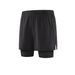 Men's Clothing Two-Piece Sports Shorts Training Pants Fitness Running Marathon Shorts Foot Blue Shorts_maomaolike.com