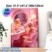 Pink Glam Doll At Vanity Painting Poster, Dreamy Feminine Makeup Scene Poster, Charming Feminine Decor Ideal For Bedroom, Dressing Room_maomaolike.com